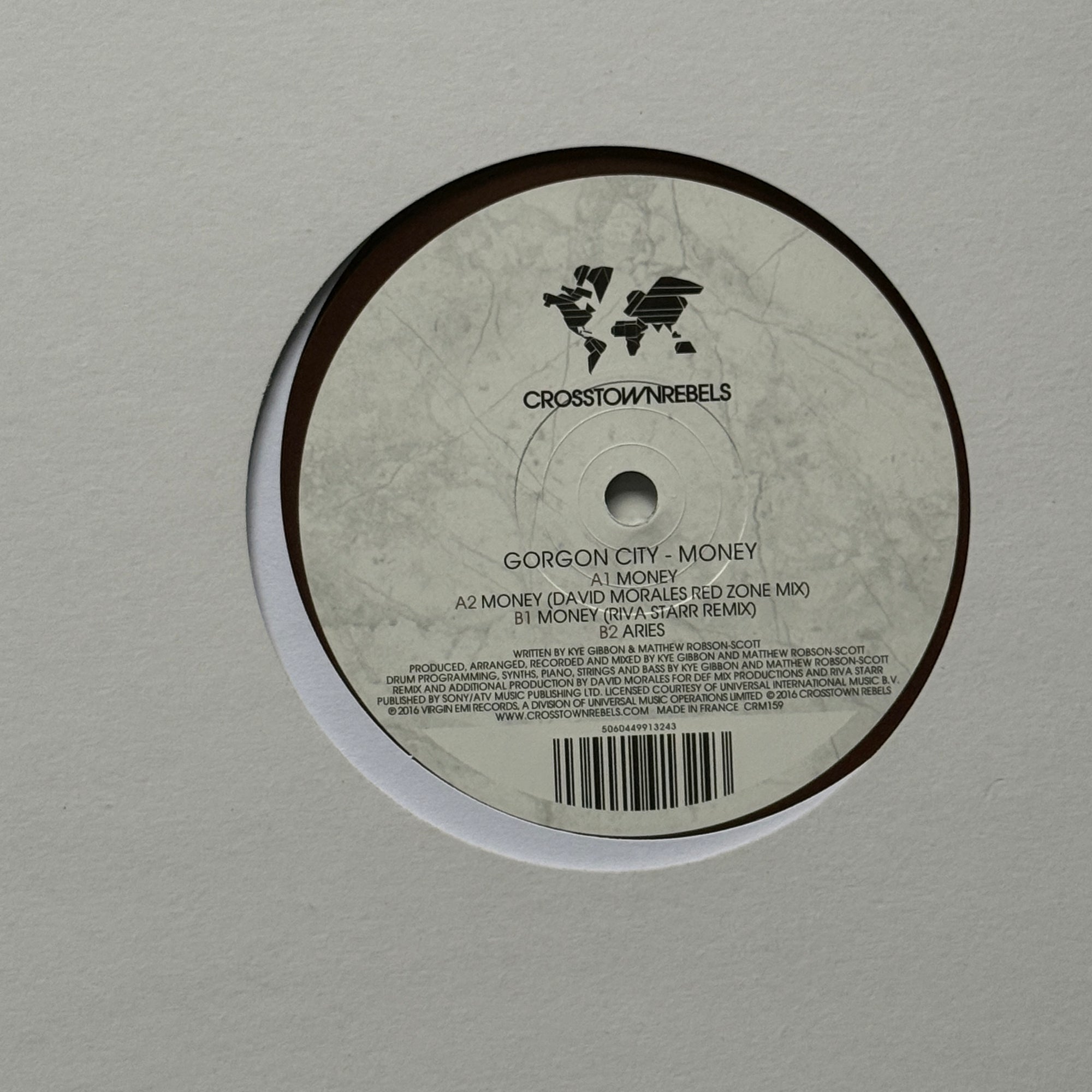 Gorgon City – Money 12" (2016) House Tech House Vinyl