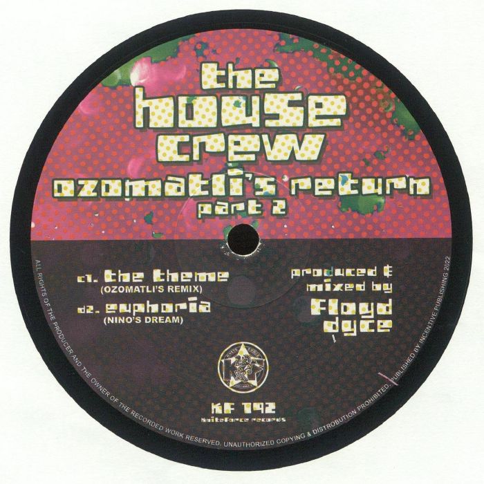 The House Crew – Nino’s Dream EP 12" Jungle Rave Vinyl