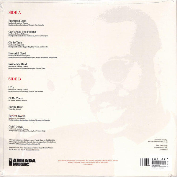 Joe Smooth Promised Land White Vinyl LP Chicago House Classic Sealed