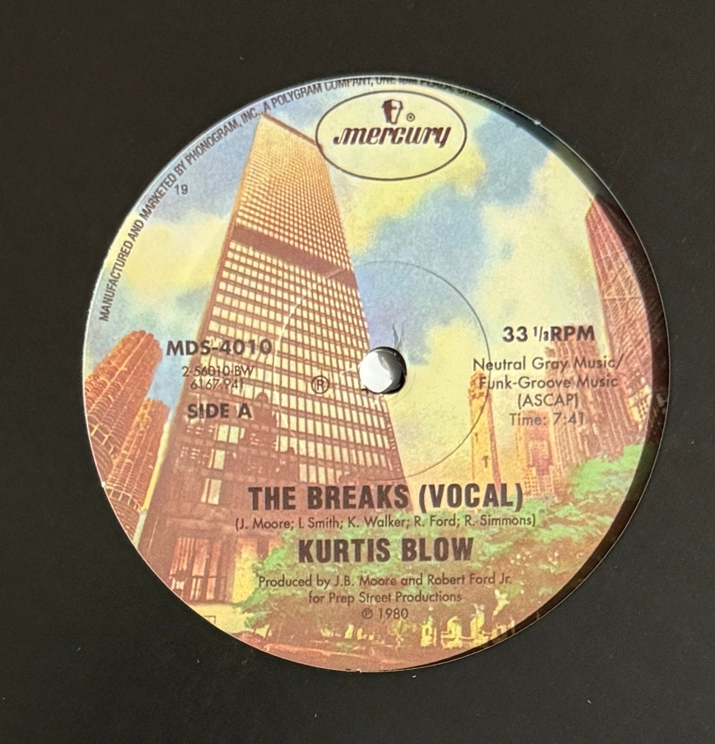 Kurtis Blow – The Breaks – Mercury – 1980