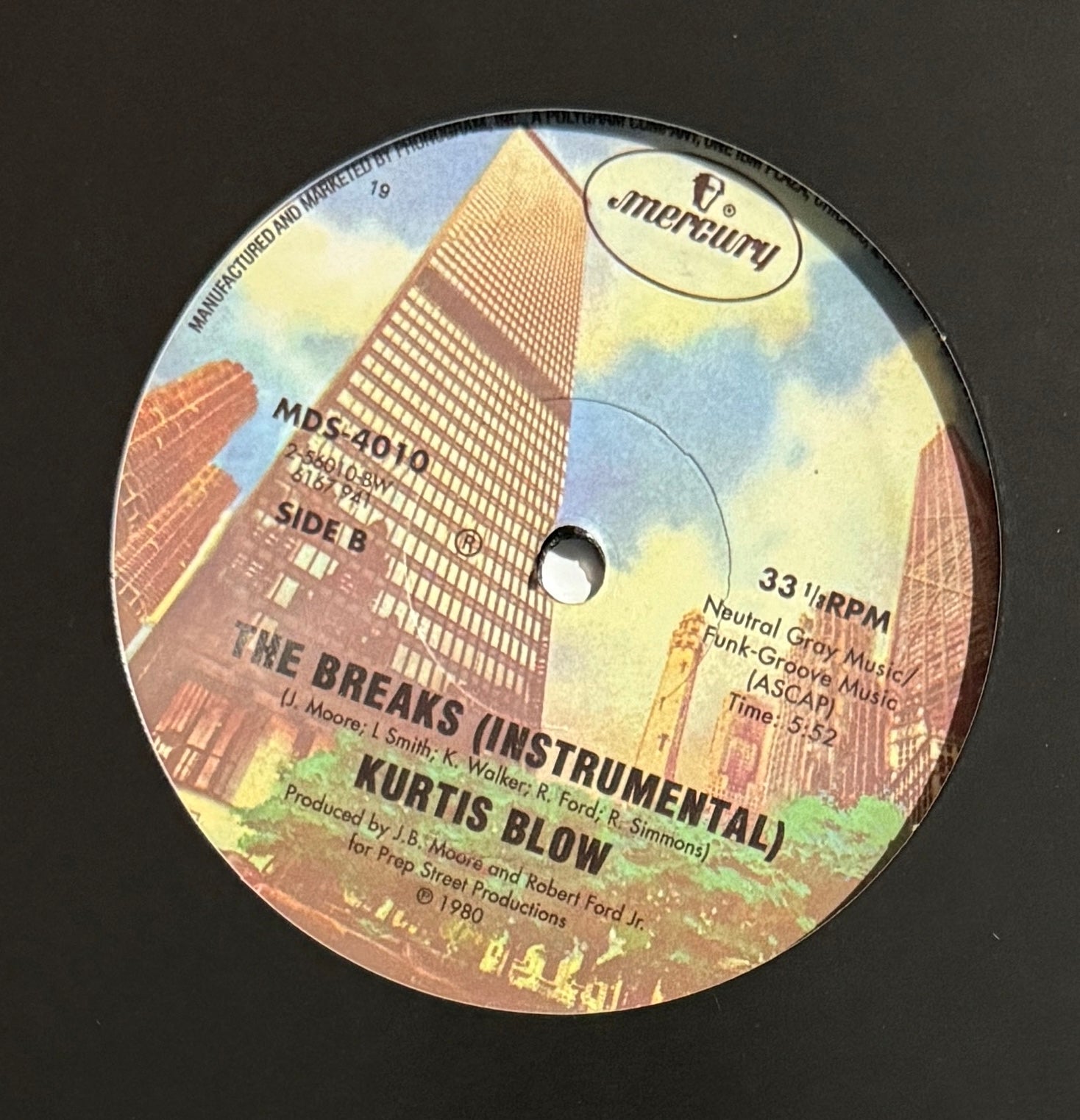 Kurtis Blow – The Breaks – Mercury – 1980