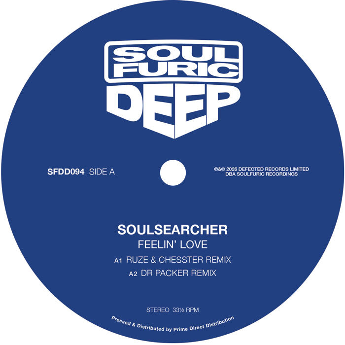 Soulsearcher – Feelin' Love 12" Vinyl Soulful House RUZE Dr Packer Remixes