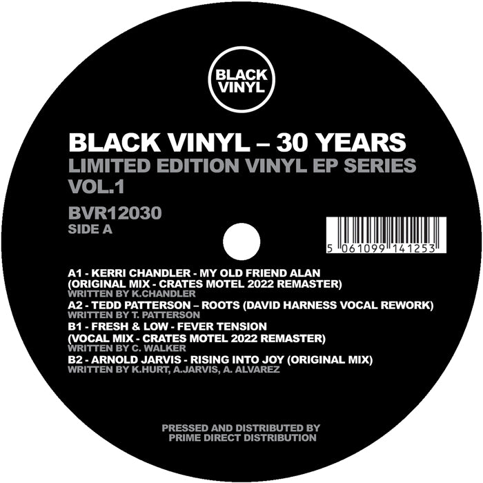 Kerri Chandler / Tedd Patterson / Fresh & Low / Arnold Jarvis – Black Vinyl 30 Years Vinyl