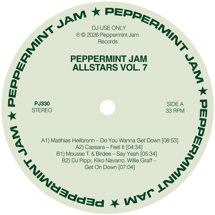 Various Artists – Peppermint Jam Allstars Vol 7 12” Vinyl Soulful House Mousse T