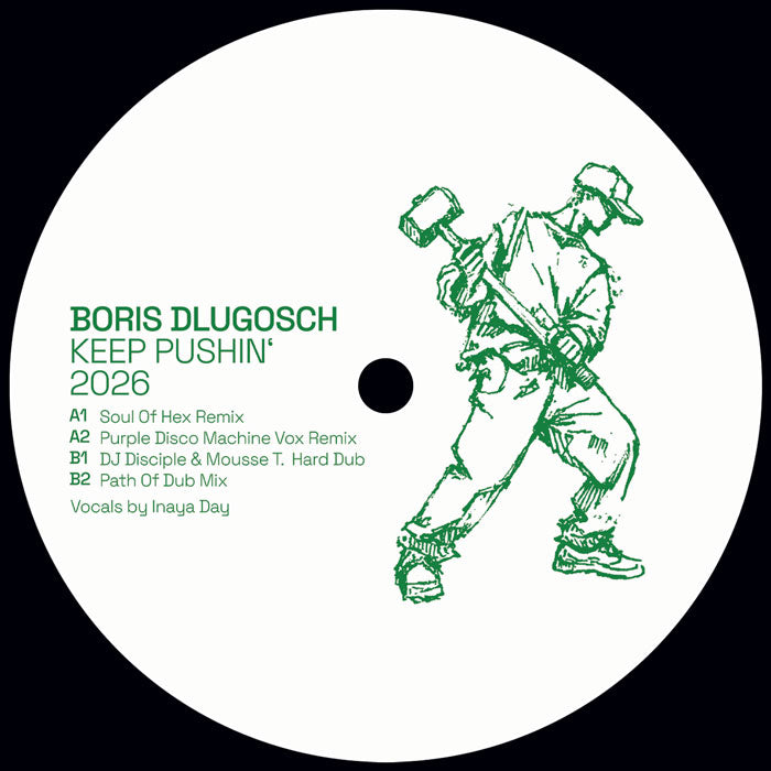 Boris Dlugosch Keep Pushin 2026 12 Inch Vinyl House Purple Disco Machine Remix