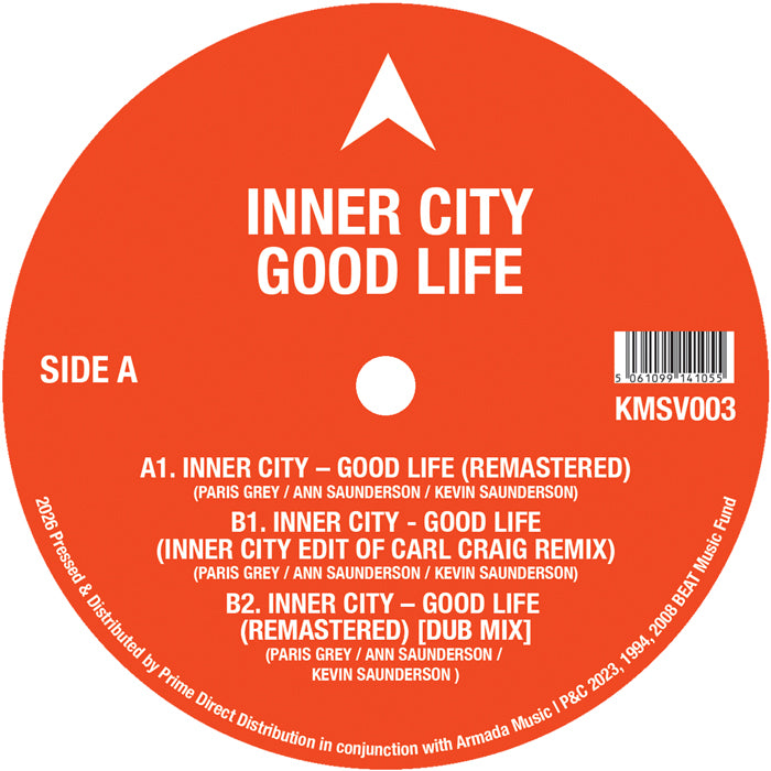 Inner City – Good Life 12" Vinyl Classic Detroit House Remastered Carl Craig Mix