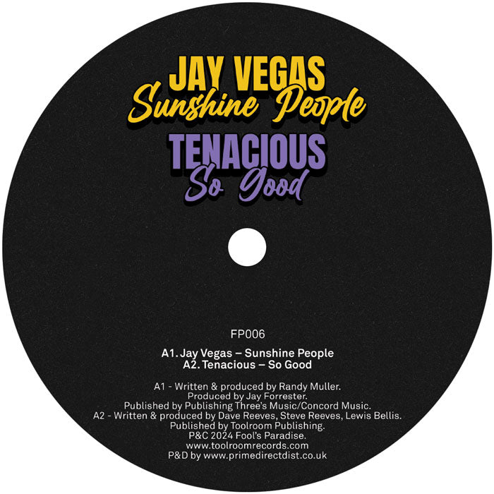 Various Artists – Fool’s Paradise Sampler Vol. 5 12" House Disco Vinyl Sgt Slick