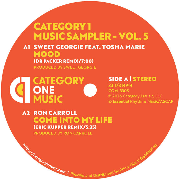 Ron Carroll Eric Kupper – Category 1 Music Sampler Vol 5 12” Vinyl House Classics
