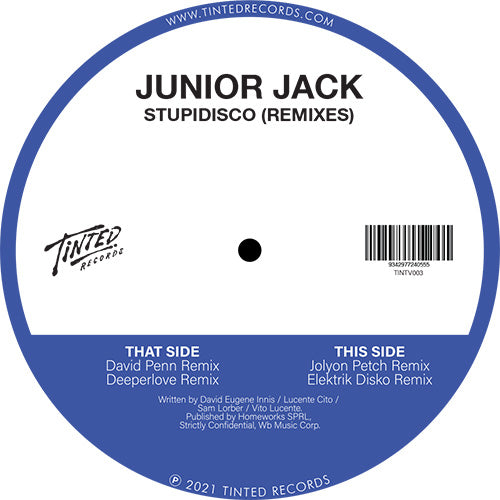Junior Jack – Stupidisco Remixes 12" Vinyl House Classic Mixes