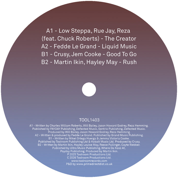 Various – Toolroom Sampler Vol. 23 12" Vinyl 2026 Toolroom House TOOL1403