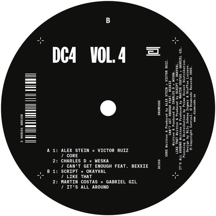 Various Artists – DC4 Vol 4 12 Inch Vinyl Techno Drumcode Four Track EP