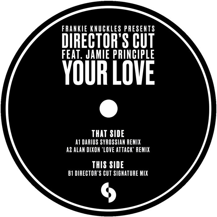 Frankie Knuckles – Your Love – 12” Clear Vinyl Darius Syrossian Remix House Classic