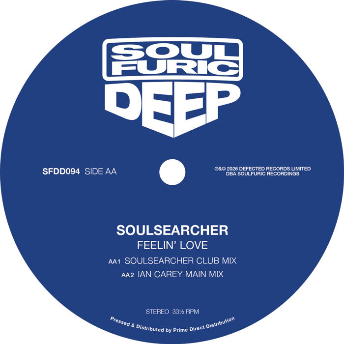 Soulsearcher – Feelin' Love 12" Vinyl Soulful House RUZE Dr Packer Remixes