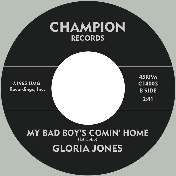 Gloria Jones Tainted Love / My Bad Boy’s Comin’ Home 7” Vinyl Soul  New