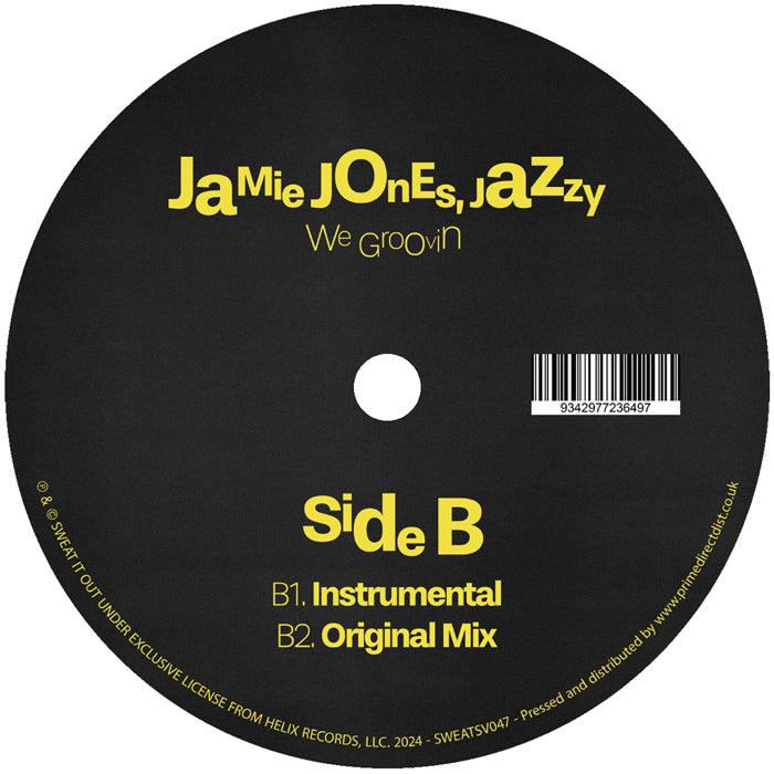 Jamie Jones and Jazzy – We Groovin 12" Vinyl Vocal House Limited Orange Edition