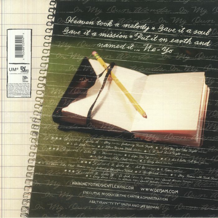 Ne-Yo – In My Own Words 20th Anniversary 2LP Vinyl 2026 New Release R&B