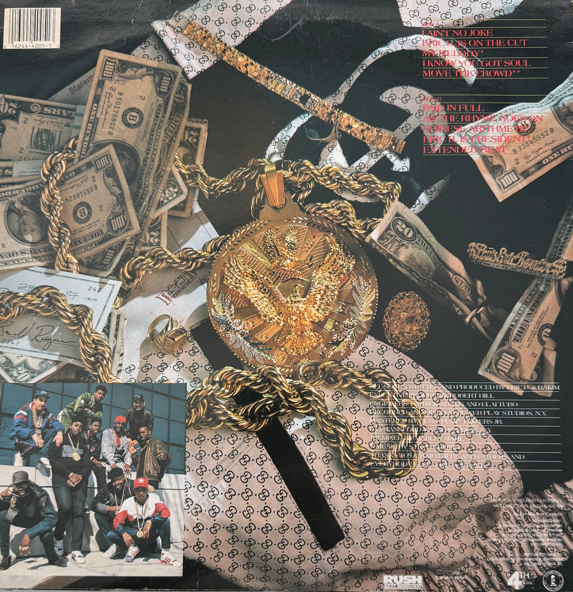 Eric B. & Rakim – Paid In Full – 4th &amp; Broadway – 1987