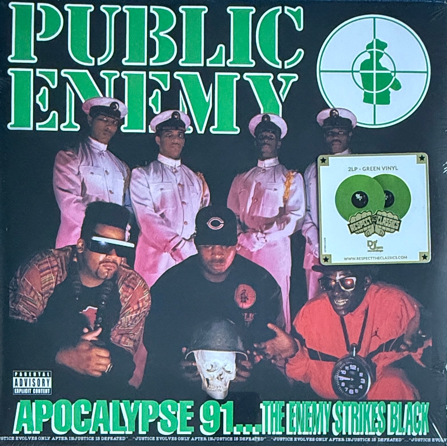 Public Enemy – Apocalypse 91: The Enemy Strikes Black – 2015 – Vinyl LP Limited Edition Translucent Green 2-LP