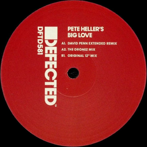 Pete Heller’s – Big Love • 1998 Classic House 12″ Single Repress on Vinyl