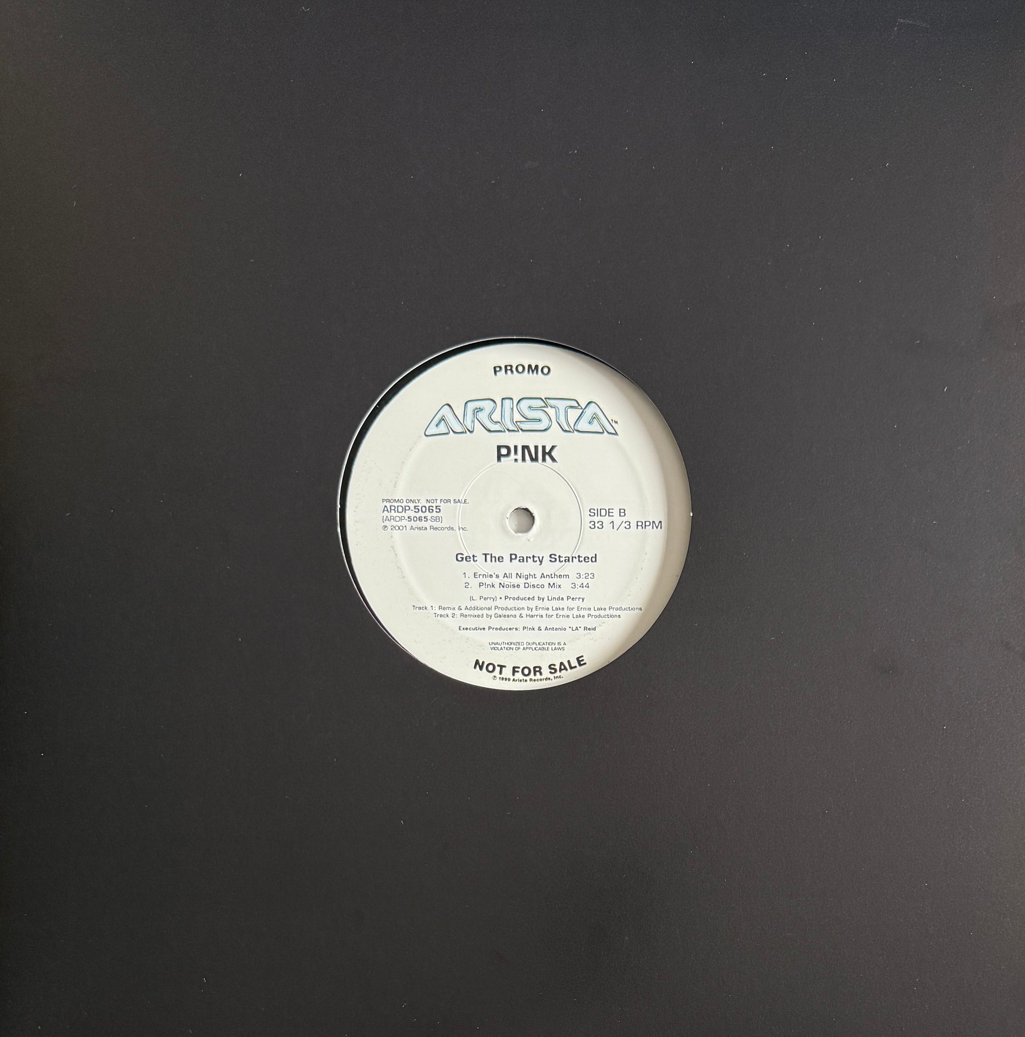 P!NK – Get The Party Started – Arista – 2001 Pink