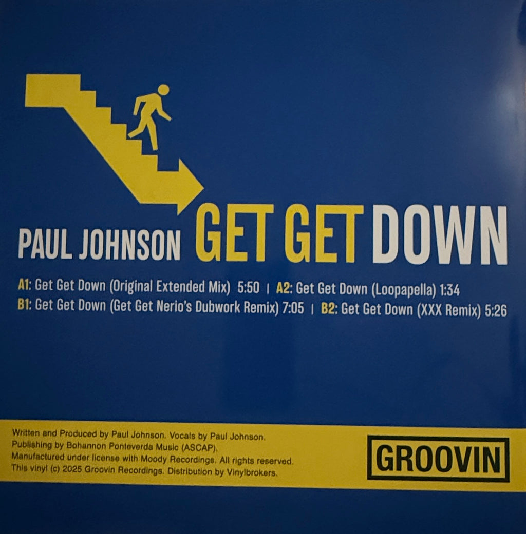 Paul Johnson – Get Get Down – Groovin Recordings