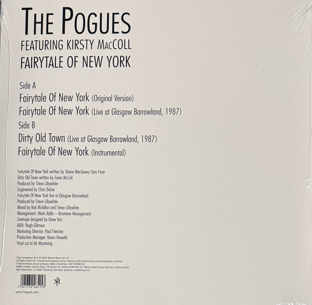 The Pogues – Fairytale Of New York – Zoetrope 12" Picture Disc LAST ONE!