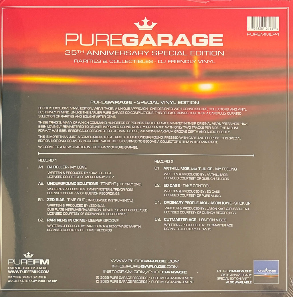 Various – Pure Garage (25th Anniversary Special Edition Part 2) – 2×12" Vinyl (Special Edition)