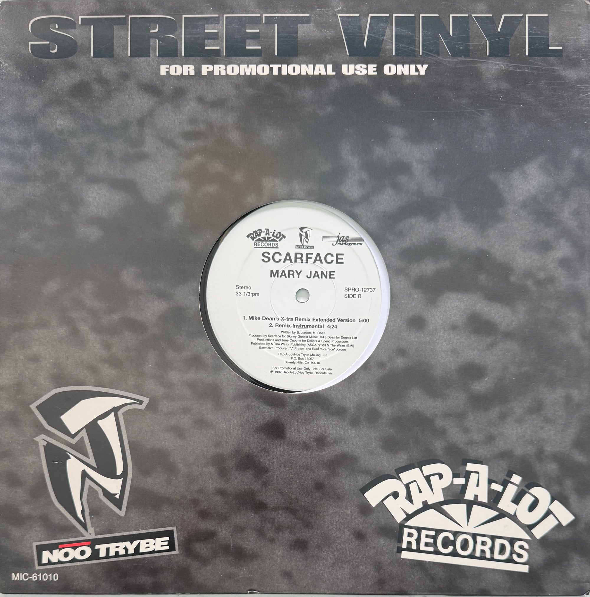 Scarface – Mary Jane – Rap-A-Lot Records – 1997