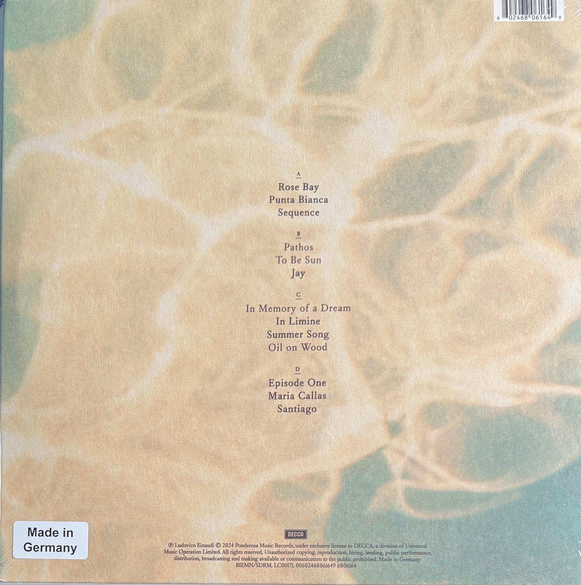 Ludovico Einaudi – The Summer Portraits – Decca – 2025