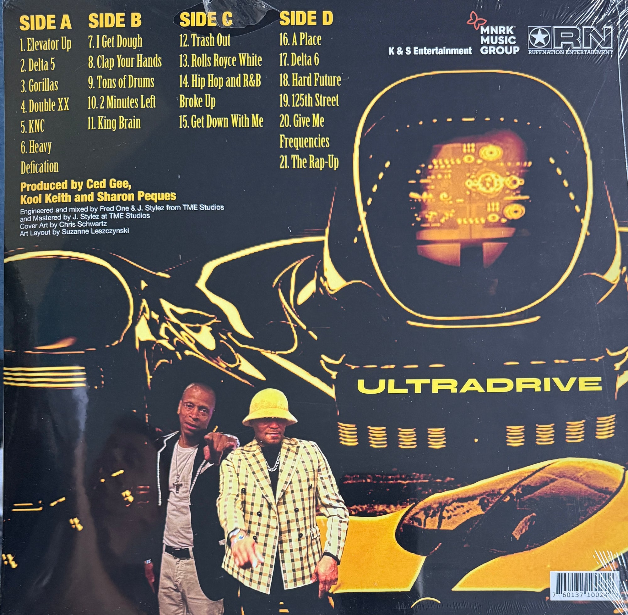 Ultramagnetic MC's – Kool Keith x Ced Gee (2xLP Coloured Vinyl, Yellow &amp; Blue, 2023, Ruffnation Entertainment)