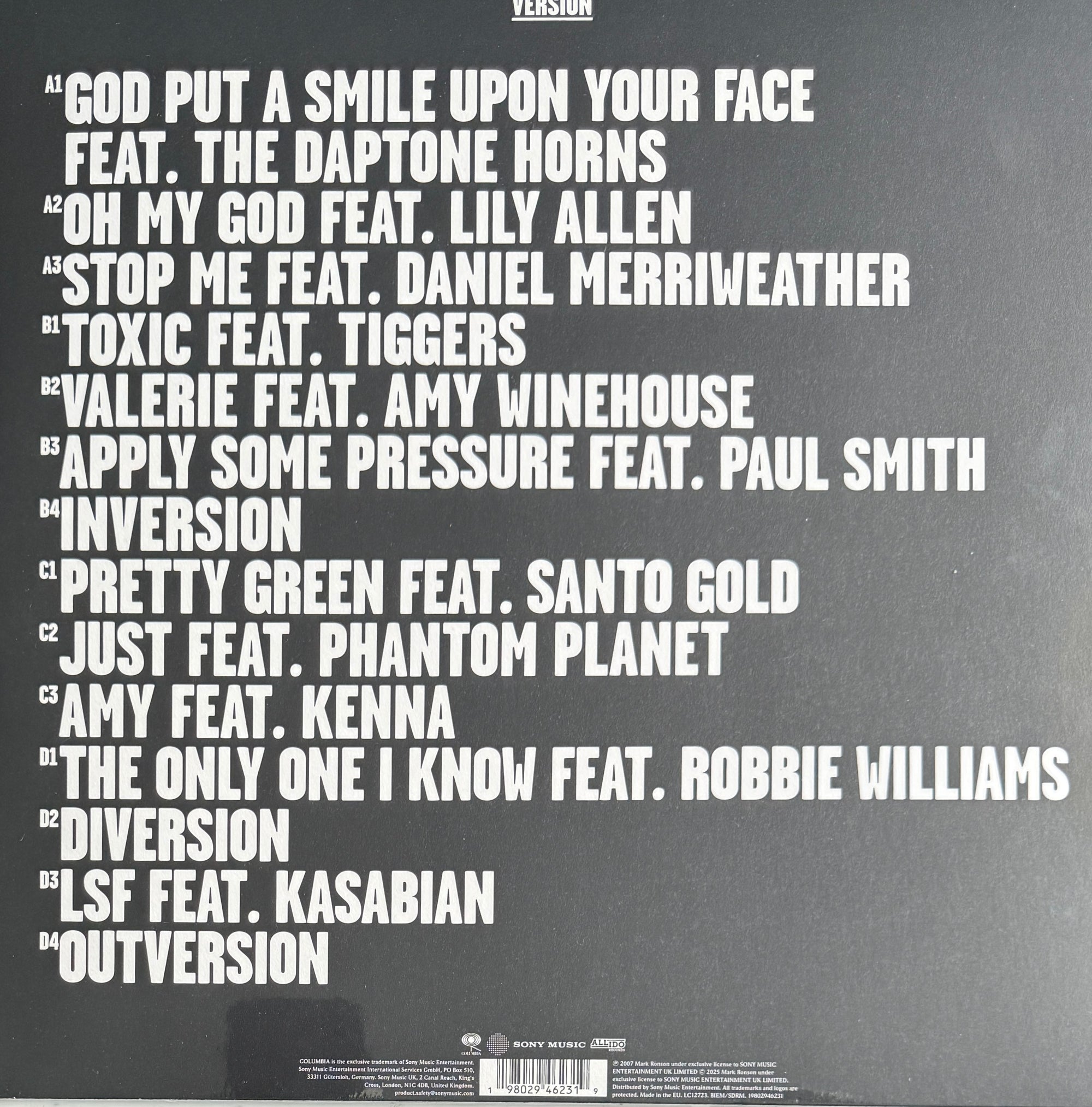 Mark Ronson – Version – Columbia – 2025