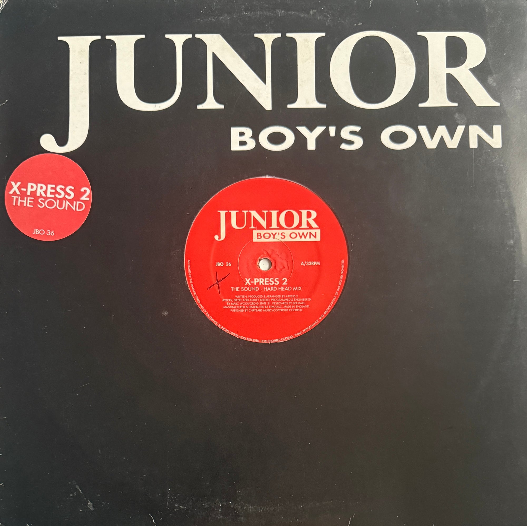 X-Press 2 – The Sound – Junior Boy’s Own – 1996