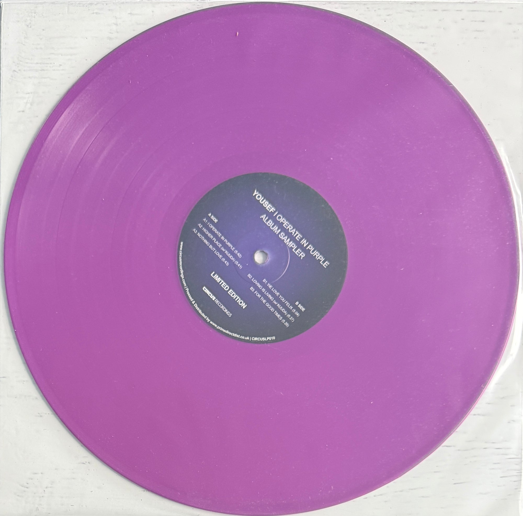 Yousef – I Operate In Purple Album Sampler – Circus Recordings – 2025
